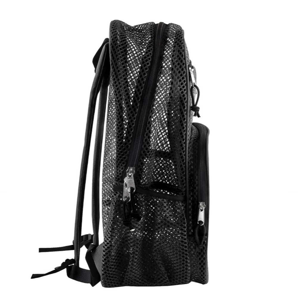 Summit Ridge Black Mesh Reflective Backpack NWT - Picture 3 of 5
